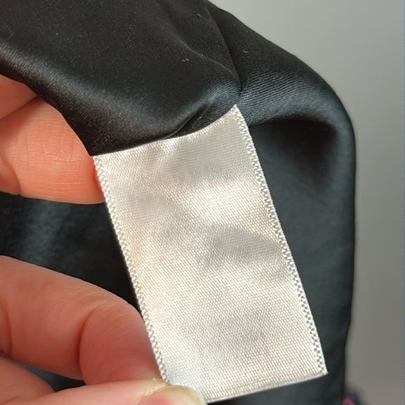 Anthropologie Porridge Black Puff Sleeve Open Back Floral Chiffon Dress Size 1X - Picture 12 of 16